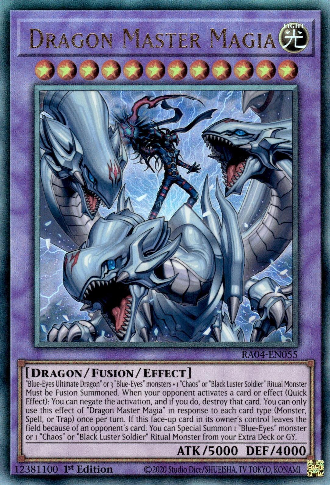 Dragon Master Magia [RA04-EN055] Prismatic Ultimate Rare | Chromatic Games