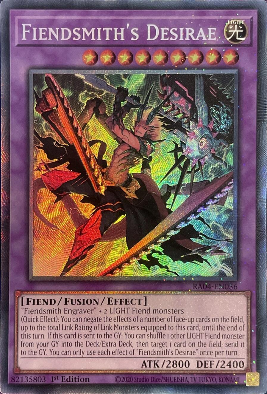 Fiendsmith's Desirae [RA04-EN056] Prismatic Collector's Rare | Chromatic Games