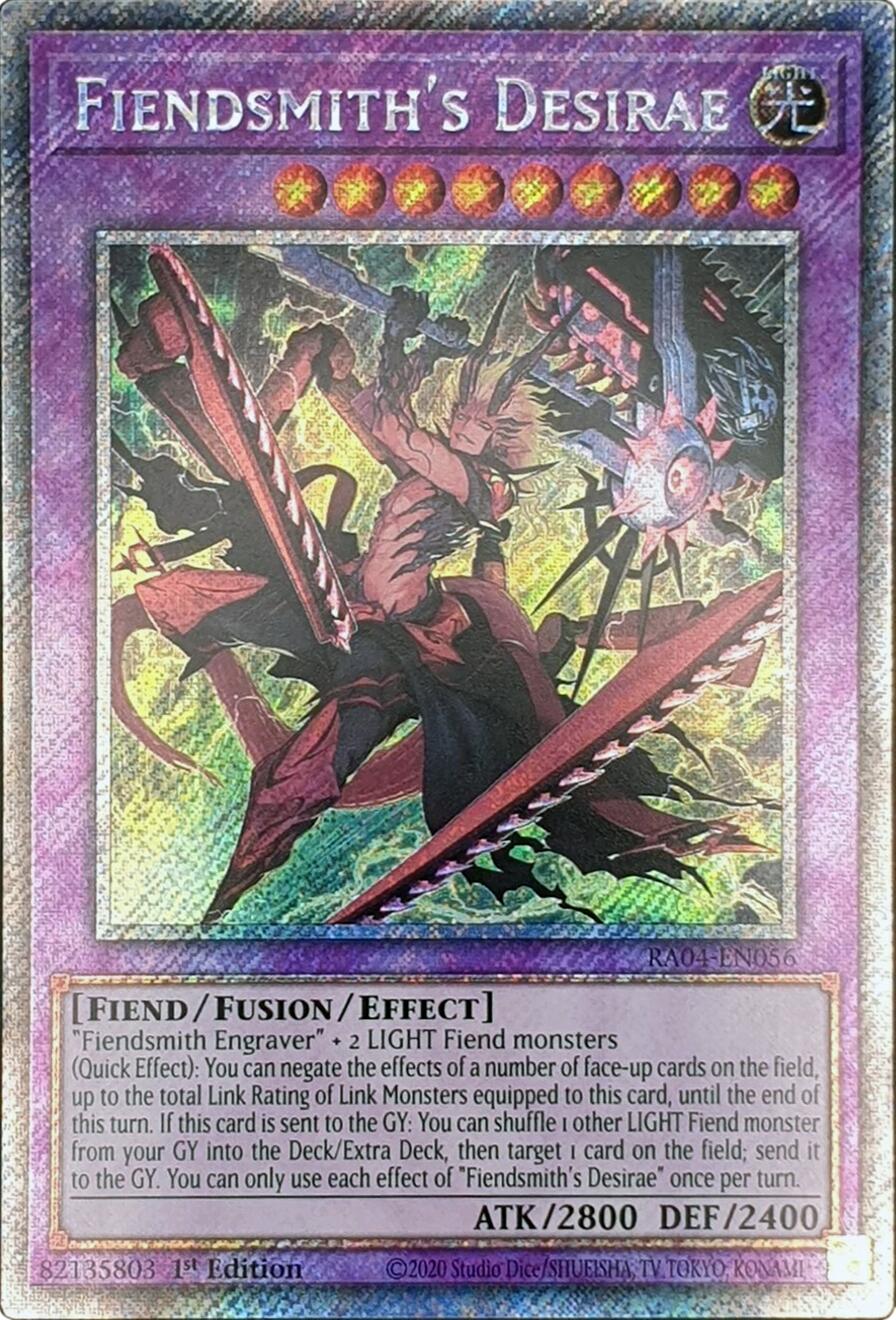 Fiendsmith's Desirae [RA04-EN056] Platinum Secret Rare | Chromatic Games