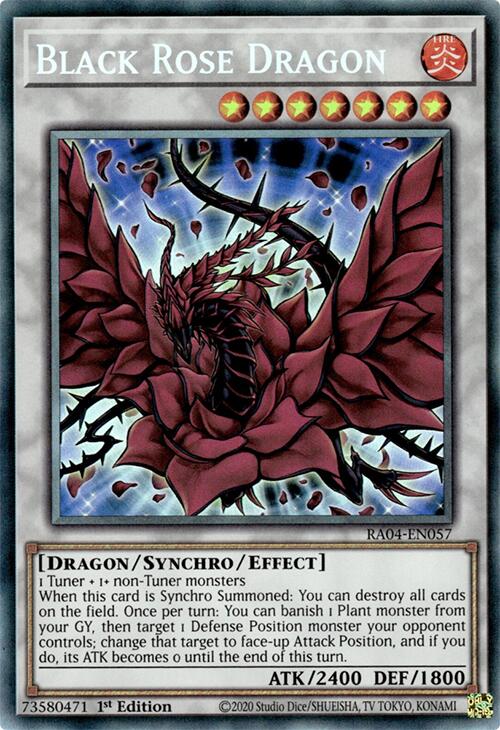 Black Rose Dragon [RA04-EN057] Prismatic Collector's Rare | Chromatic Games
