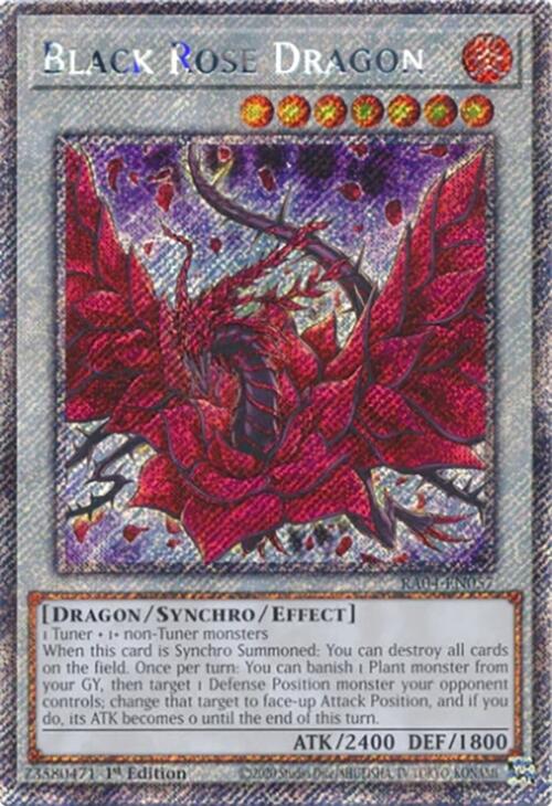 Black Rose Dragon [RA04-EN057] Platinum Secret Rare | Chromatic Games