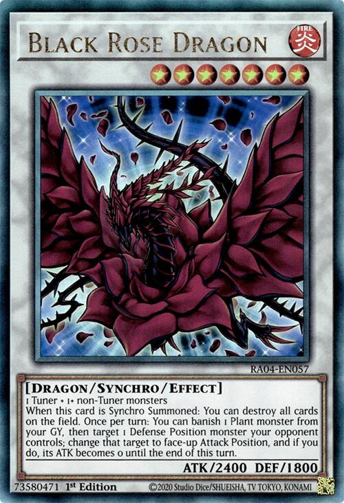 Black Rose Dragon [RA04-EN057] Prismatic Ultimate Rare | Chromatic Games