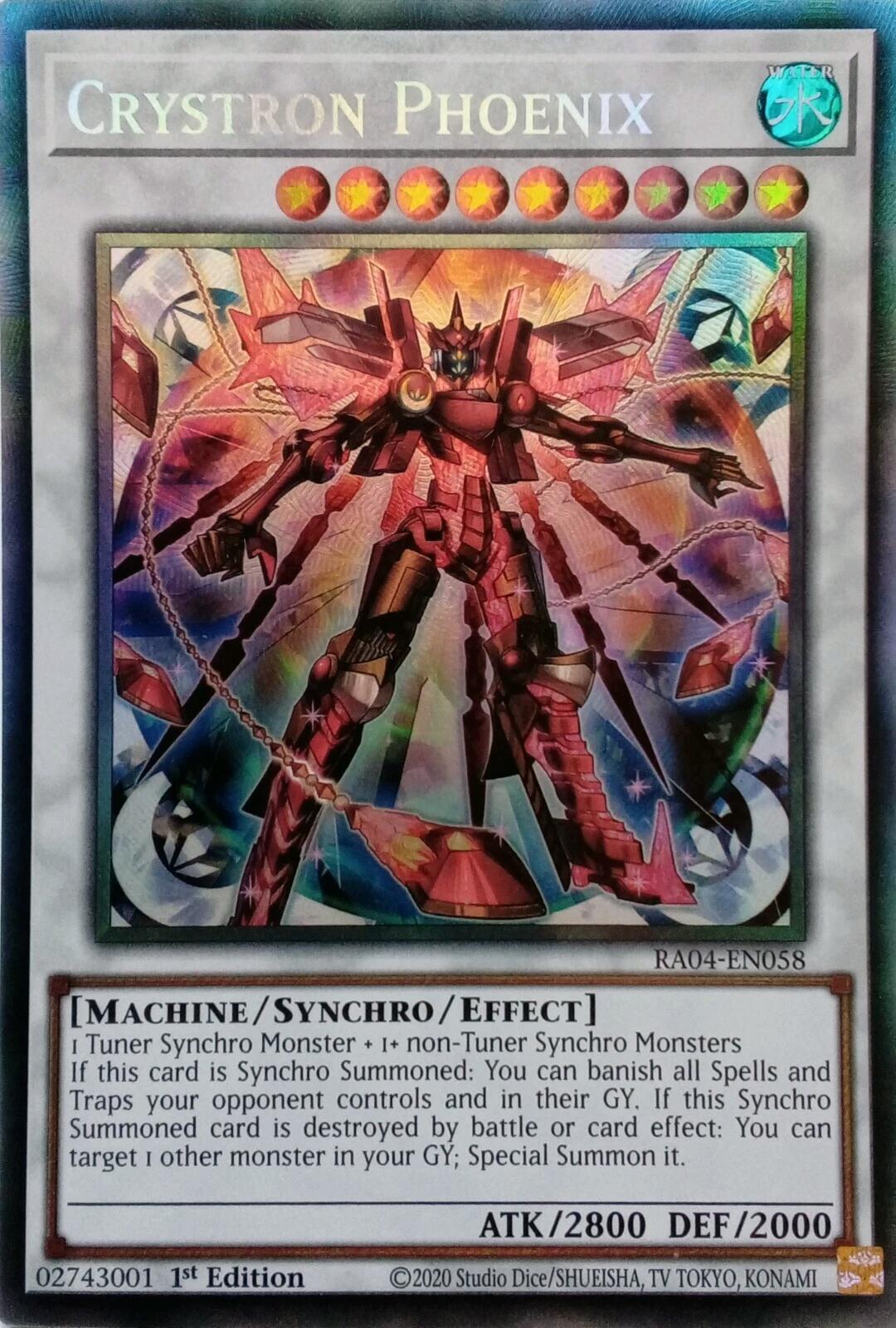 Crystron Phoenix [RA04-EN058] Prismatic Collector's Rare | Chromatic Games