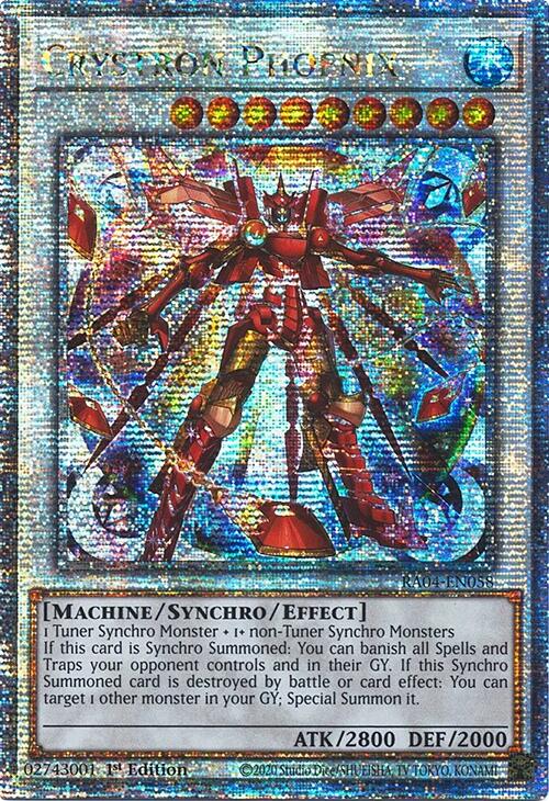 Crystron Phoenix [RA04-EN058] Quarter Century Secret Rare | Chromatic Games