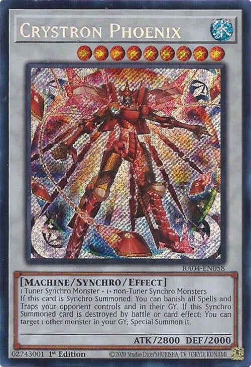 Crystron Phoenix [RA04-EN058] Secret Rare | Chromatic Games