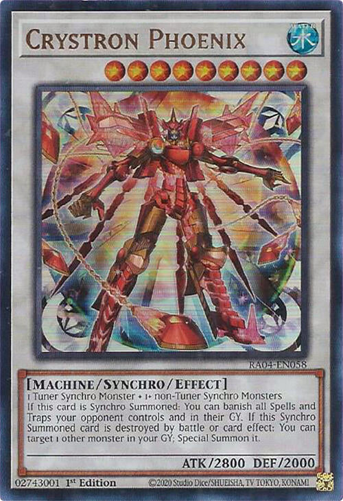 Crystron Phoenix [RA04-EN058] Ultra Rare | Chromatic Games