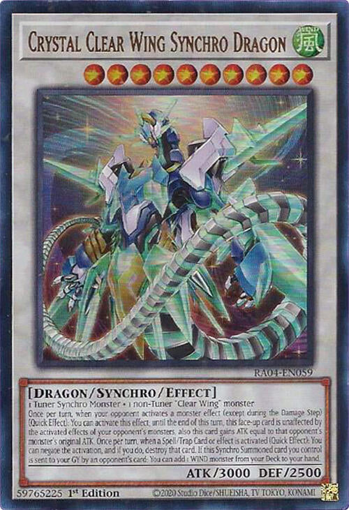 Crystal Clear Wing Synchro Dragon [RA04-EN059] Ultra Rare | Chromatic Games