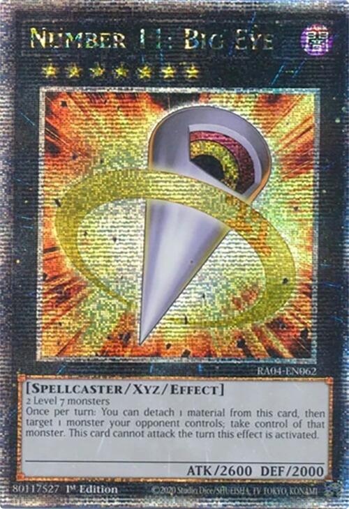 Number 11: Big Eye [RA04-EN062] Quarter Century Secret Rare | Chromatic Games