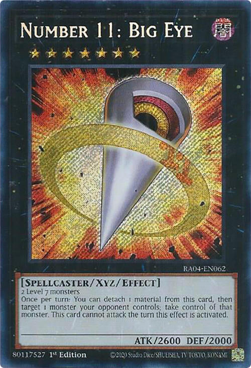 Number 11: Big Eye [RA04-EN062] Secret Rare | Chromatic Games
