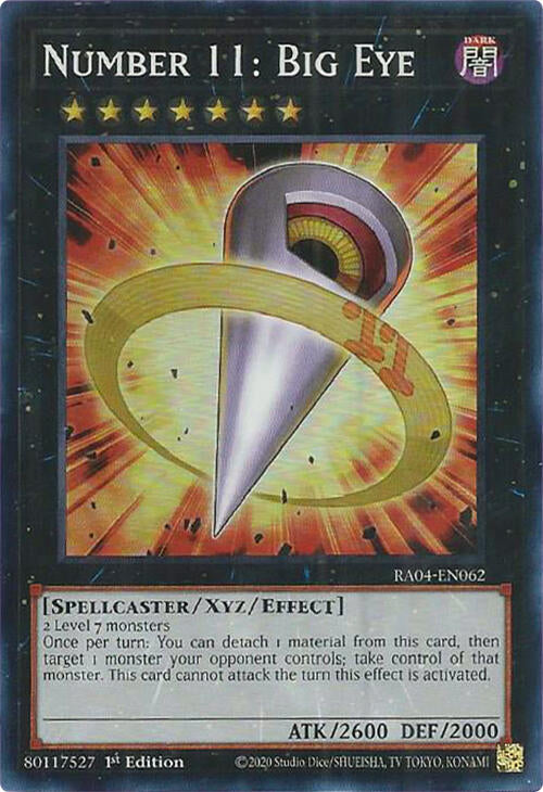 Number 11: Big Eye [RA04-EN062] Super Rare | Chromatic Games