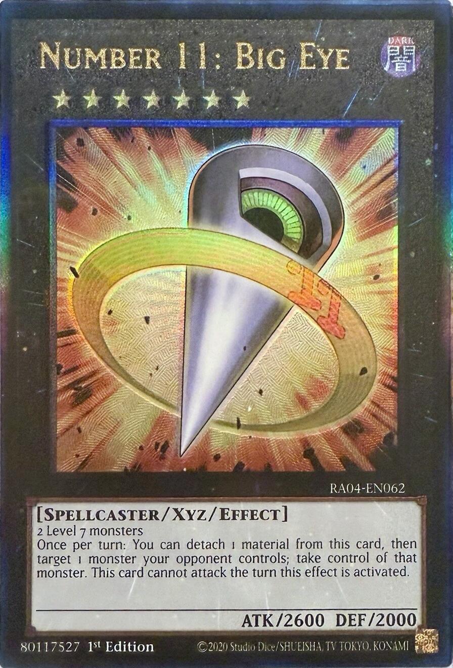 Number 11: Big Eye [RA04-EN062] Prismatic Ultimate Rare | Chromatic Games