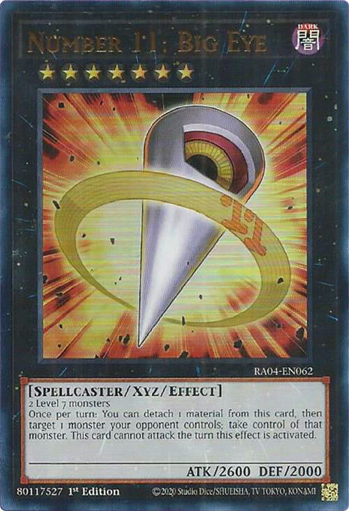 Number 11: Big Eye [RA04-EN062] Ultra Rare | Chromatic Games