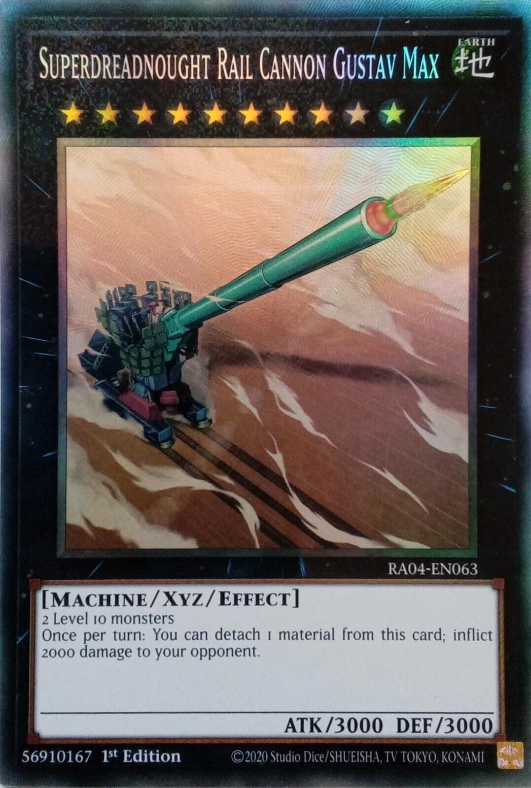 Superdreadnought Rail Cannon Gustav Max [RA04-EN063] Prismatic Collector's Rare | Chromatic Games