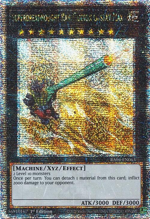Superdreadnought Rail Cannon Gustav Max [RA04-EN063] Quarter Century Secret Rare | Chromatic Games