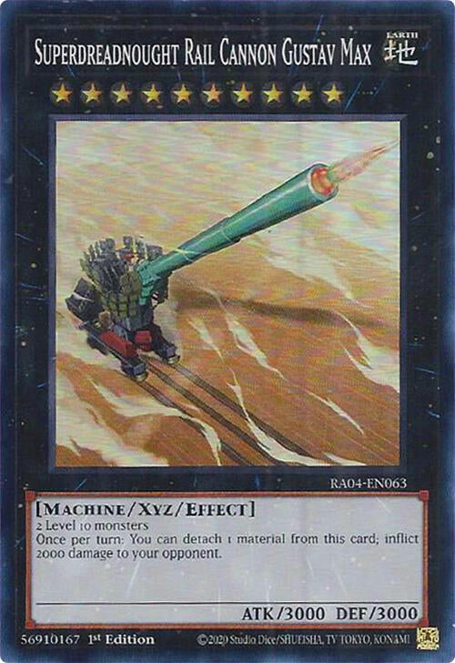 Superdreadnought Rail Cannon Gustav Max [RA04-EN063] Super Rare | Chromatic Games