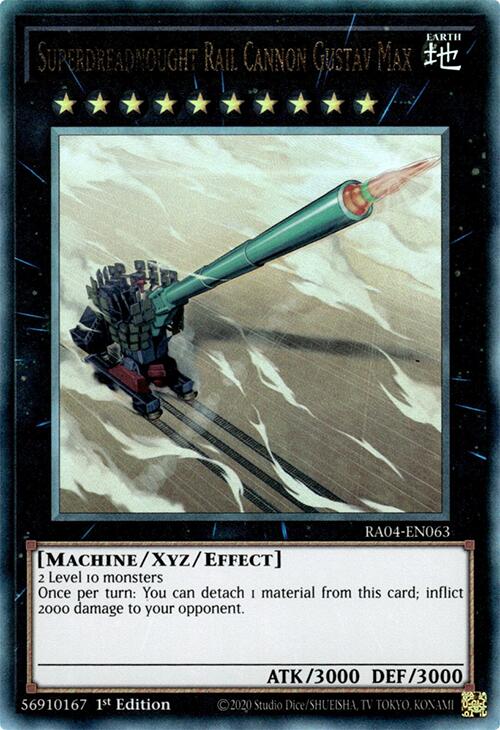 Superdreadnought Rail Cannon Gustav Max [RA04-EN063] Prismatic Ultimate Rare | Chromatic Games