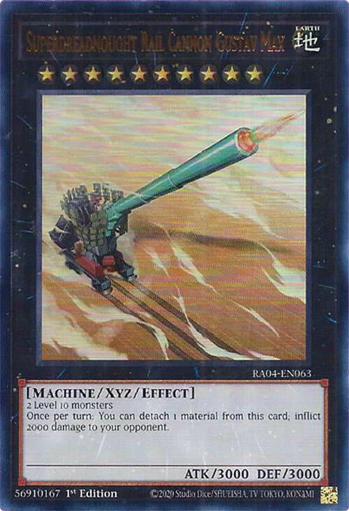 Superdreadnought Rail Cannon Gustav Max [RA04-EN063] Ultra Rare | Chromatic Games