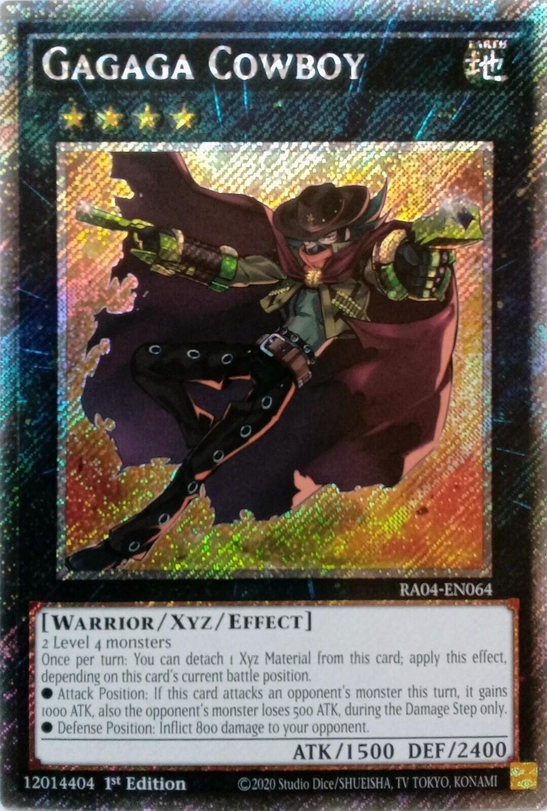 Gagaga Cowboy [RA04-EN064] Platinum Secret Rare | Chromatic Games