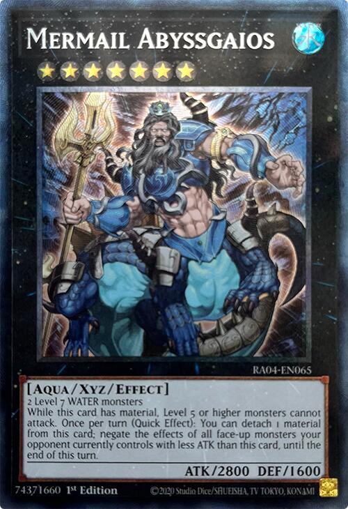 Mermail Abyssgaios [RA04-EN065] Prismatic Collector's Rare | Chromatic Games