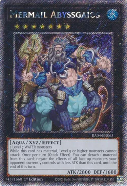 Mermail Abyssgaios [RA04-EN065] Platinum Secret Rare | Chromatic Games