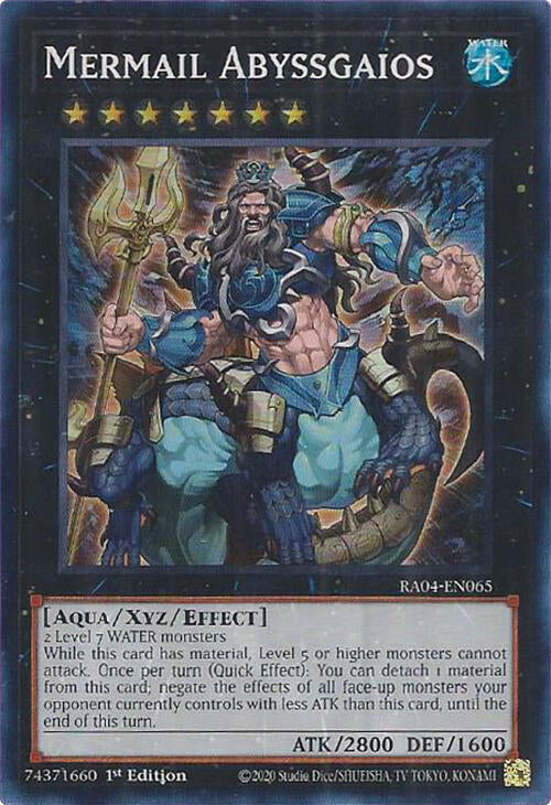 Mermail Abyssgaios [RA04-EN065] Super Rare | Chromatic Games