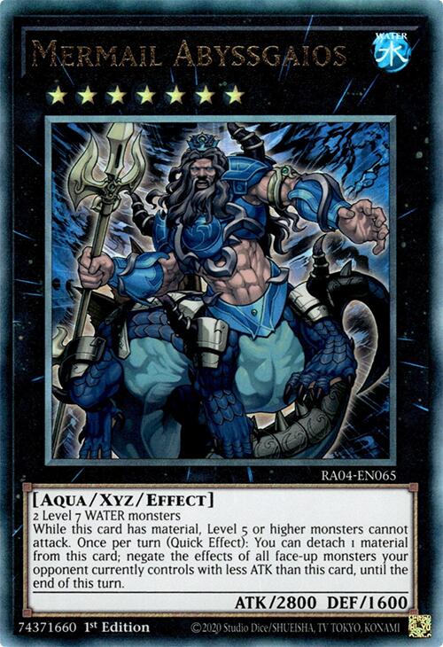 Mermail Abyssgaios [RA04-EN065] Prismatic Ultimate Rare | Chromatic Games