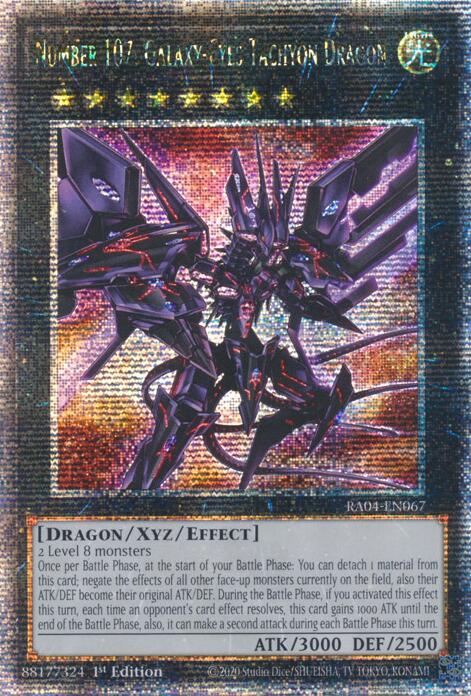 Number 107: Galaxy-Eyes Tachyon Dragon [RA04-EN067] Quarter Century Secret Rare | Chromatic Games