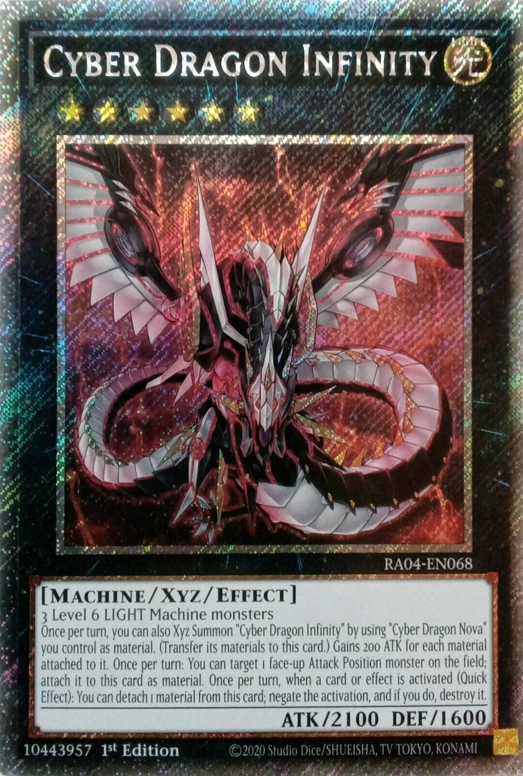 Cyber Dragon Infinity [RA04-EN068] Platinum Secret Rare | Chromatic Games