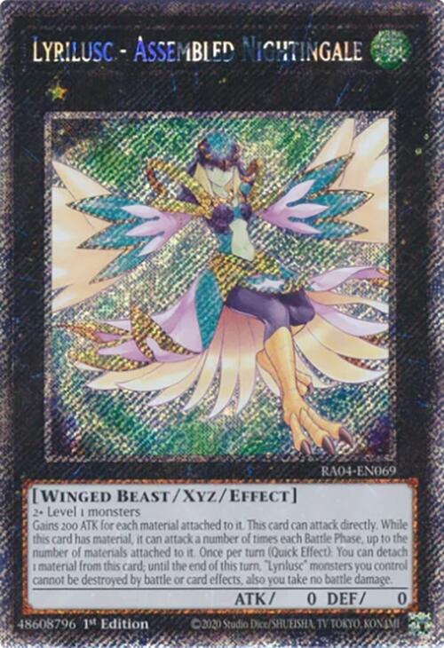 Lyrilusc - Assembled Nightingale [RA04-EN069] Platinum Secret Rare | Chromatic Games