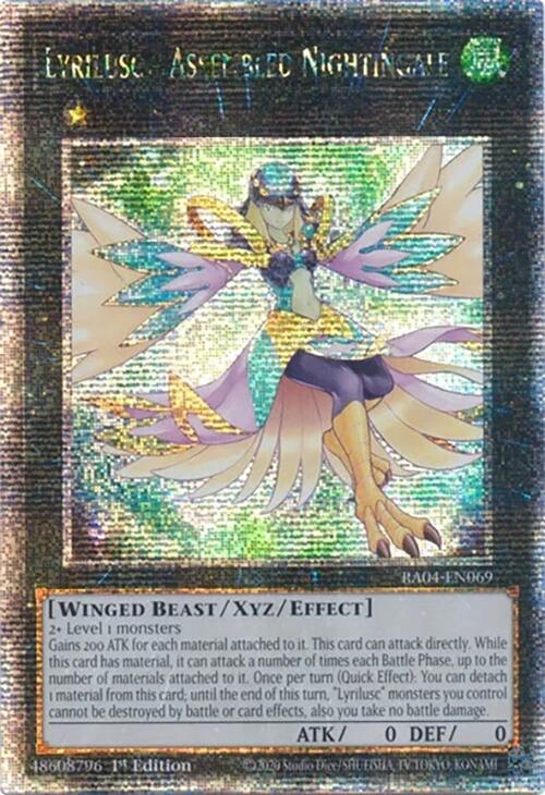 Lyrilusc - Assembled Nightingale [RA04-EN069] Quarter Century Secret Rare | Chromatic Games