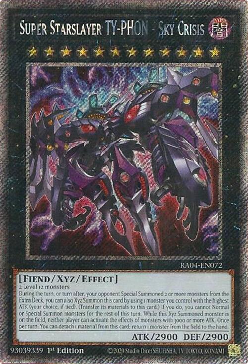 Super Starslayer TY-PHON - Sky Crisis [RA04-EN072] Platinum Secret Rare | Chromatic Games