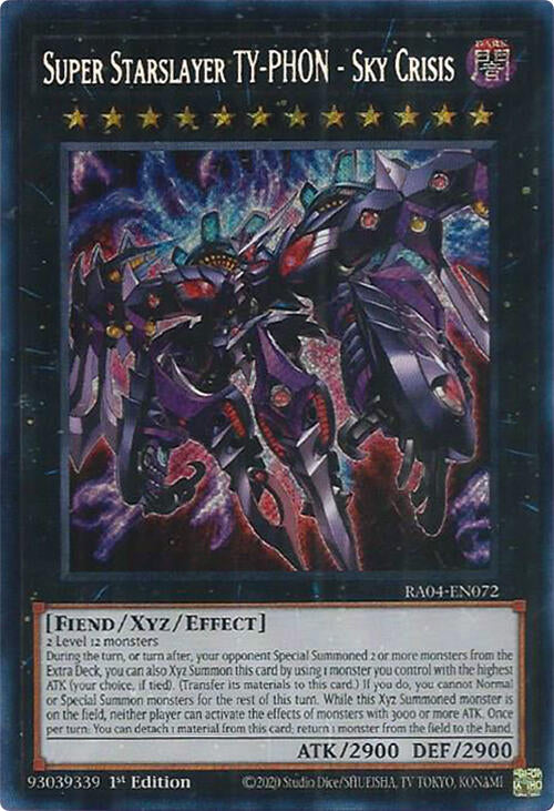Super Starslayer TY-PHON - Sky Crisis [RA04-EN072] Secret Rare | Chromatic Games
