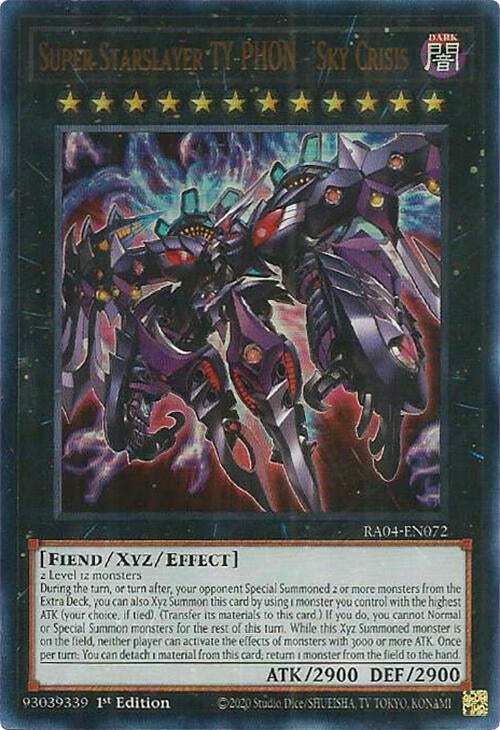 Super Starslayer TY-PHON - Sky Crisis [RA04-EN072] Ultra Rare | Chromatic Games