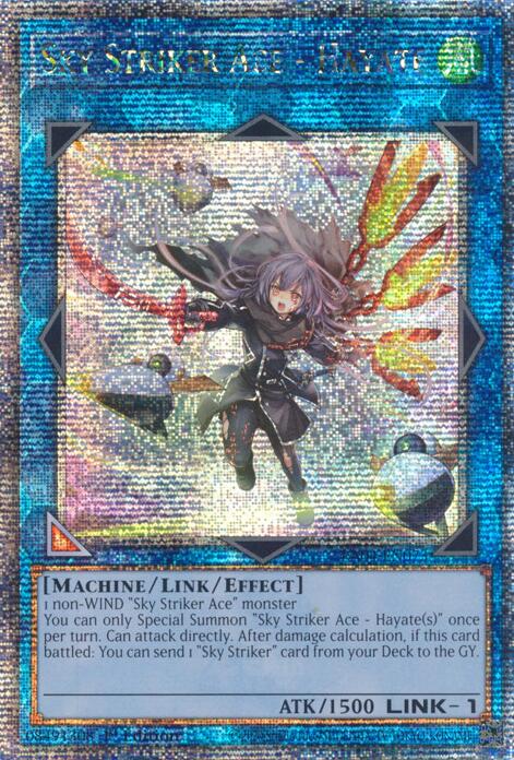 Sky Striker Ace - Hayate (New Art) [RA04-EN073] Quarter Century Secret Rare | Chromatic Games