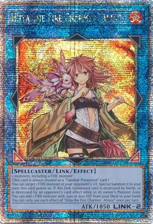 Hiita the Fire Charmer, Ablaze [RA04-EN074] Quarter Century Secret Rare | Chromatic Games