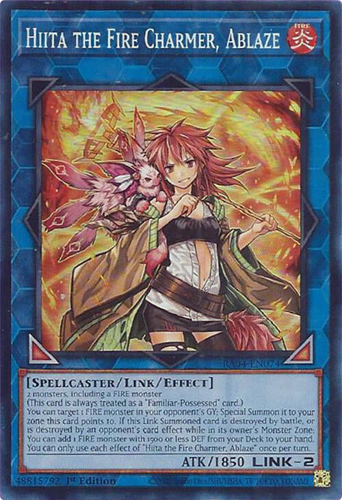 Hiita the Fire Charmer, Ablaze [RA04-EN074] Super Rare | Chromatic Games