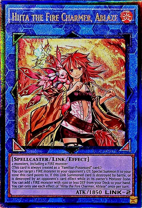Hiita the Fire Charmer, Ablaze [RA04-EN074] Prismatic Ultimate Rare | Chromatic Games