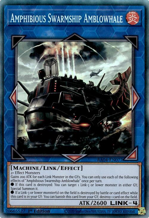Amphibious Swarmship Amblowhale [RA04-EN077] Prismatic Collector's Rare | Chromatic Games