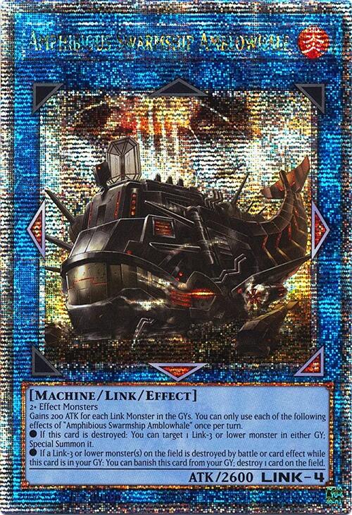 Amphibious Swarmship Amblowhale [RA04-EN077] Quarter Century Secret Rare | Chromatic Games