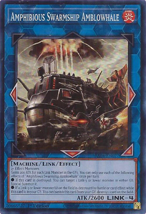 Amphibious Swarmship Amblowhale [RA04-EN077] Super Rare | Chromatic Games
