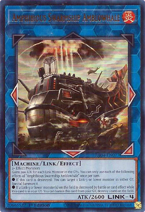 Amphibious Swarmship Amblowhale [RA04-EN077] Ultra Rare | Chromatic Games