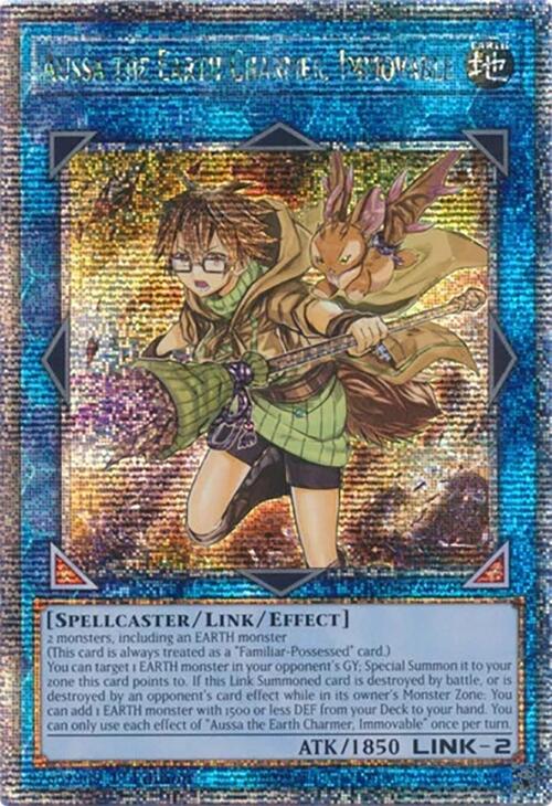 Aussa the Earth Charmer, Immovable [RA04-EN078] Quarter Century Secret Rare | Chromatic Games