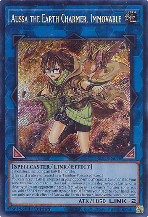 Aussa the Earth Charmer, Immovable [RA04-EN078] Secret Rare | Chromatic Games