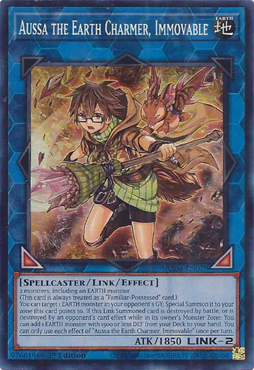 Aussa the Earth Charmer, Immovable [RA04-EN078] Super Rare | Chromatic Games