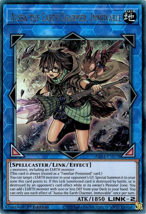 Aussa the Earth Charmer, Immovable [RA04-EN078] Prismatic Ultimate Rare | Chromatic Games