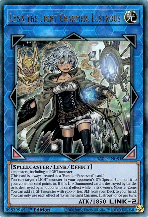 Lyna the Light Charmer, Lustrous [RA04-EN081] Prismatic Ultimate Rare | Chromatic Games