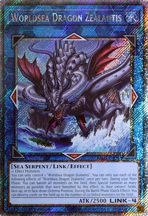Worldsea Dragon Zealantis [RA04-EN082] Platinum Secret Rare | Chromatic Games