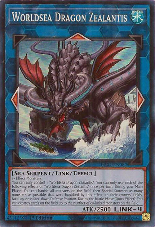 Worldsea Dragon Zealantis [RA04-EN082] Super Rare | Chromatic Games