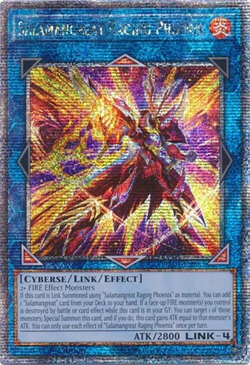 Salamangreat Raging Phoenix [RA04-EN083] Quarter Century Secret Rare | Chromatic Games