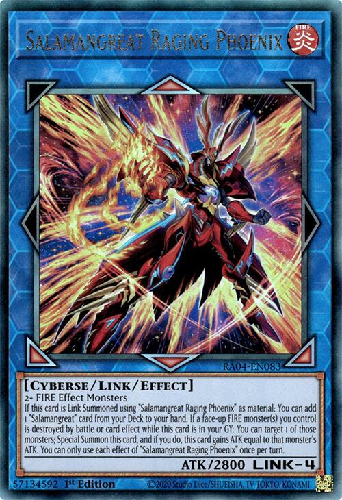Salamangreat Raging Phoenix [RA04-EN083] Prismatic Ultimate Rare | Chromatic Games